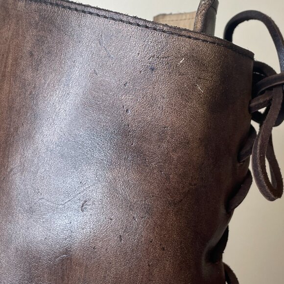 BED STU Manchester Distressed Brown Leather Tall Riding Boots BEDSTU Size 8.5 - Picture 6 of 16